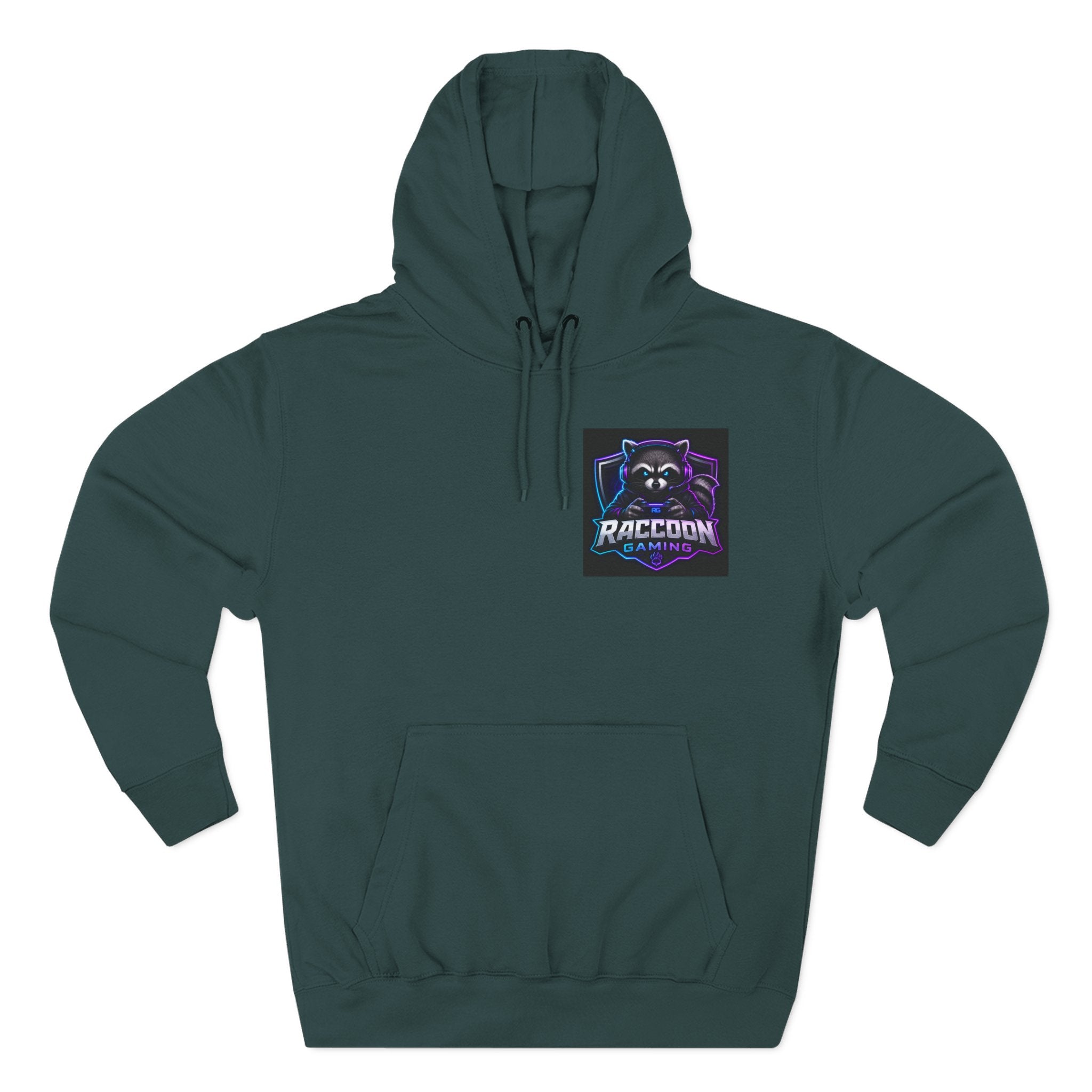 Raccoon Portal Graphic Hoodie — Gaming Sci‑Fi Fleece Pullover