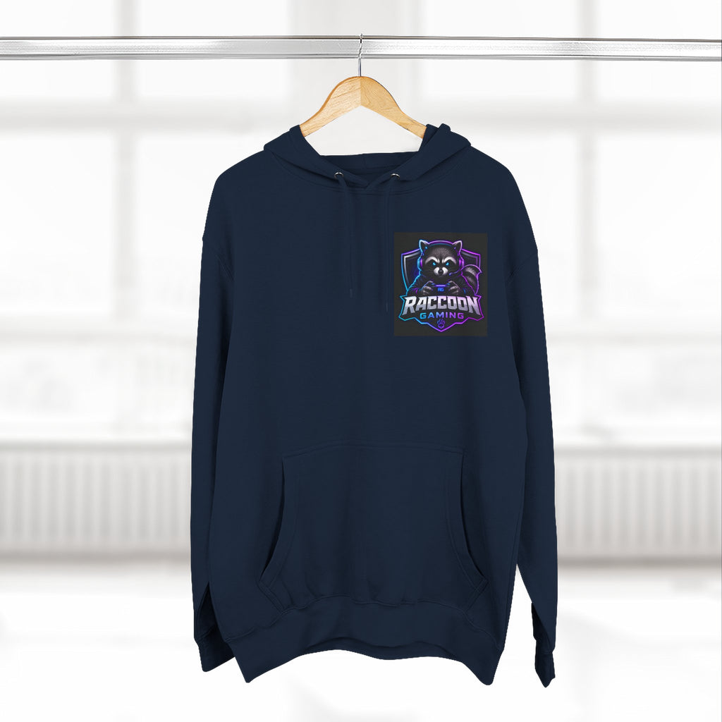 Raccoon Portal Graphic Hoodie — Gaming Sci‑Fi Fleece Pullover
