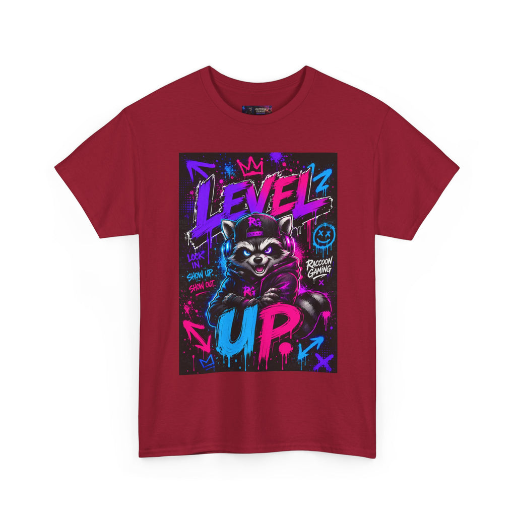 Level Up Raccoon Graphic Tee