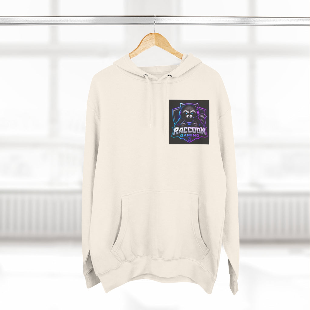 Raccoon Portal Graphic Hoodie — Gaming Sci‑Fi Fleece Pullover