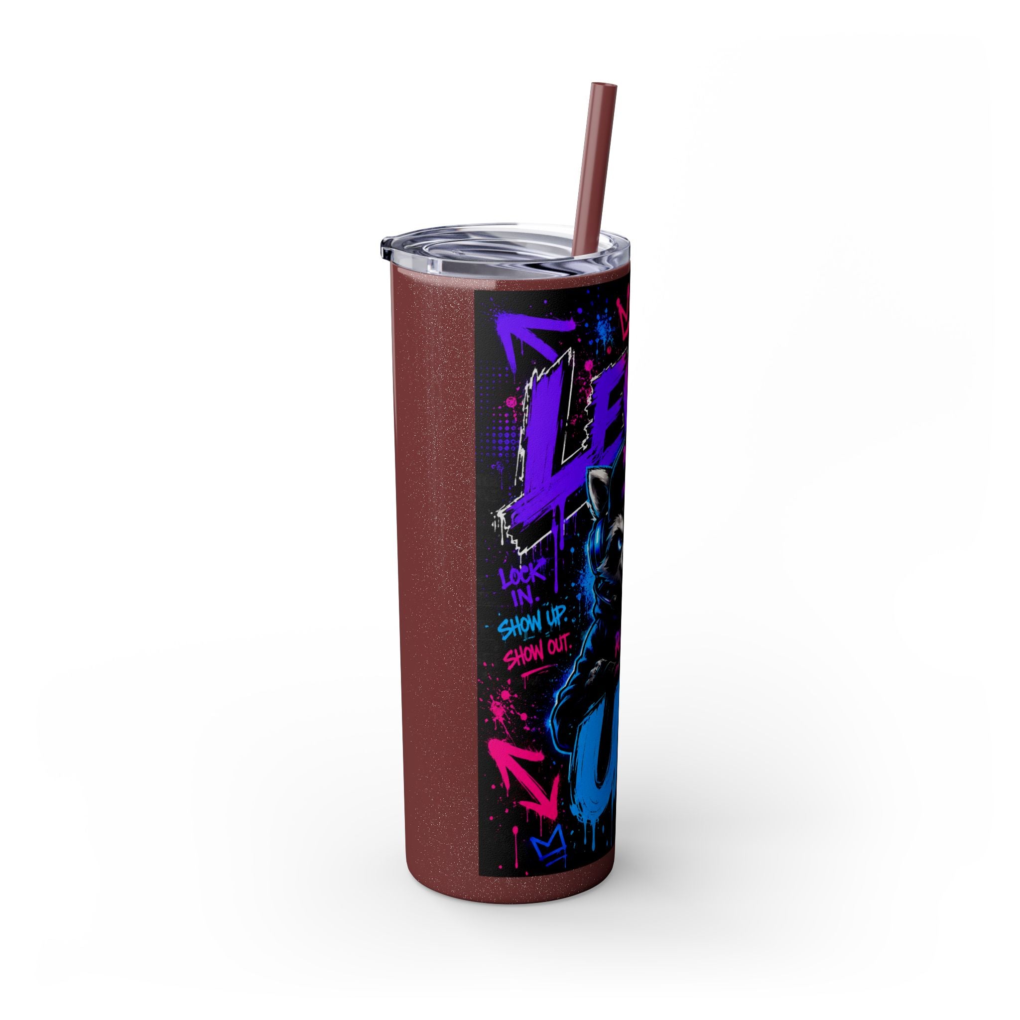 Skinny Tumbler with Straw, 20oz