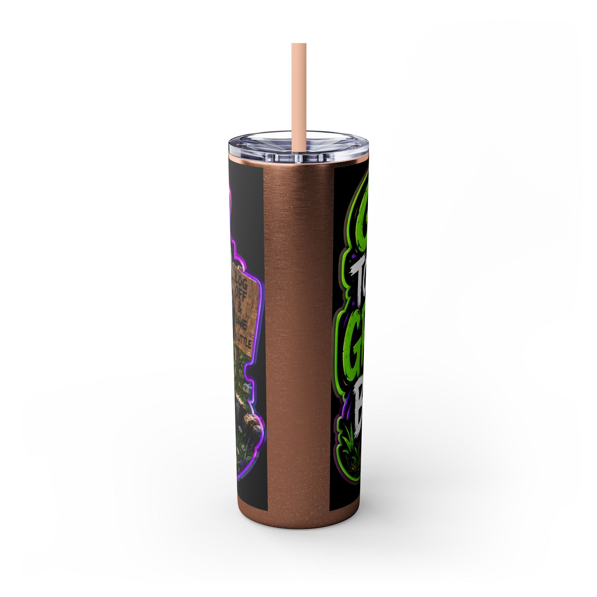 Skinny Tumbler with Straw, 20oz