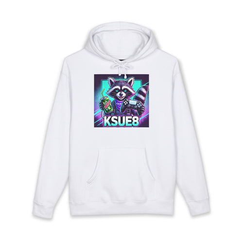 Raccoon Gamer Hoodie – KSUE8 Neon Arcade Pullover