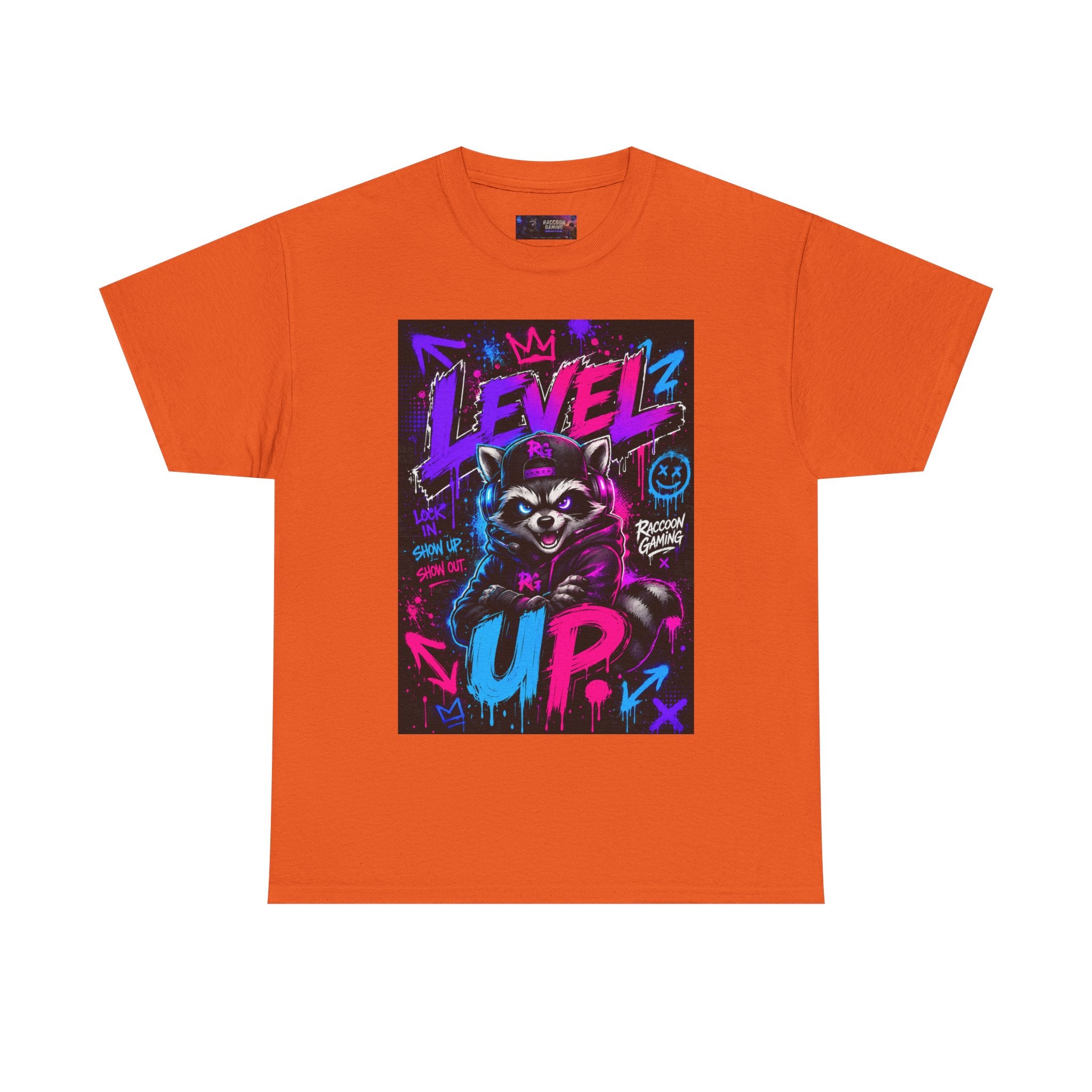 Level Up Raccoon Graphic Tee