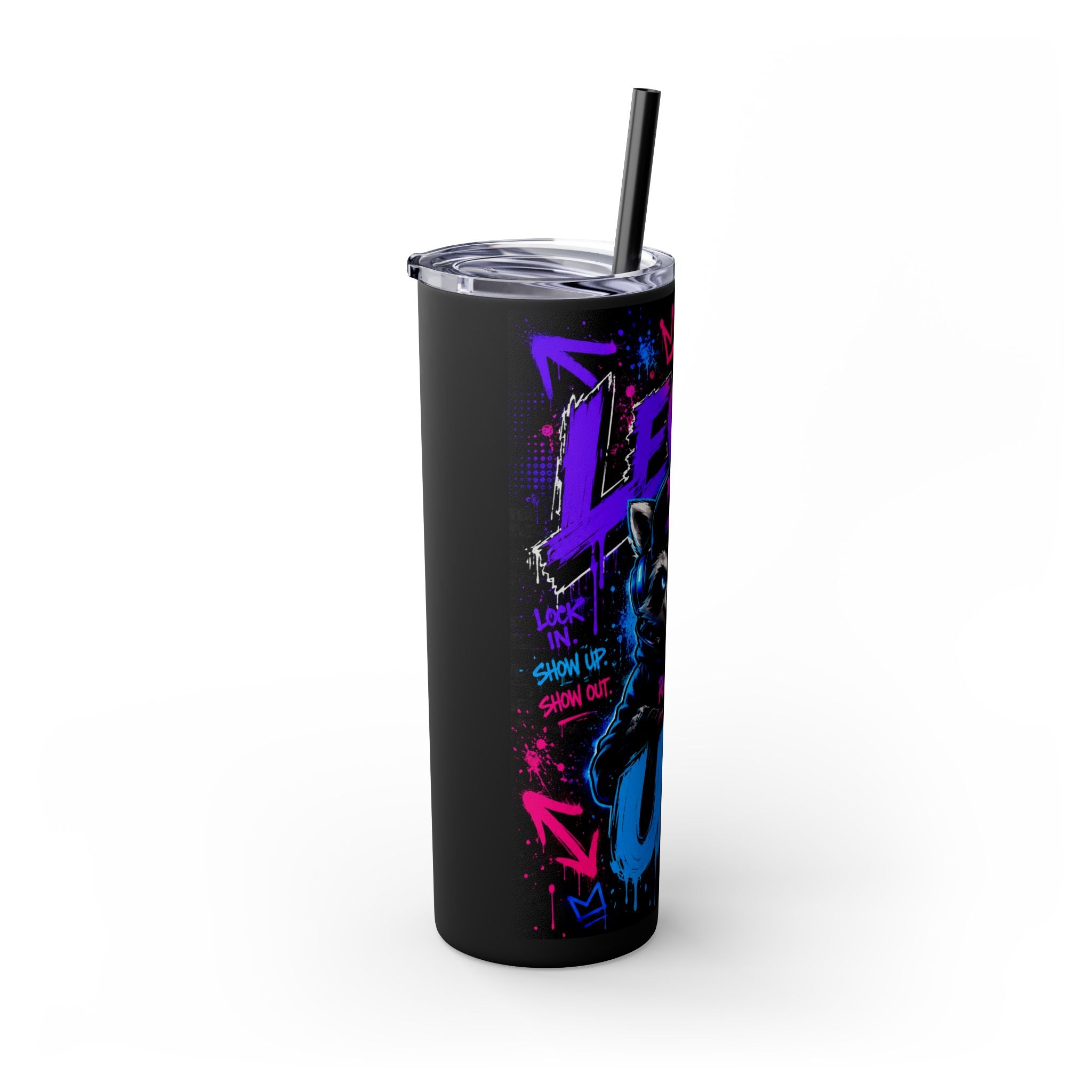Skinny Tumbler with Straw, 20oz