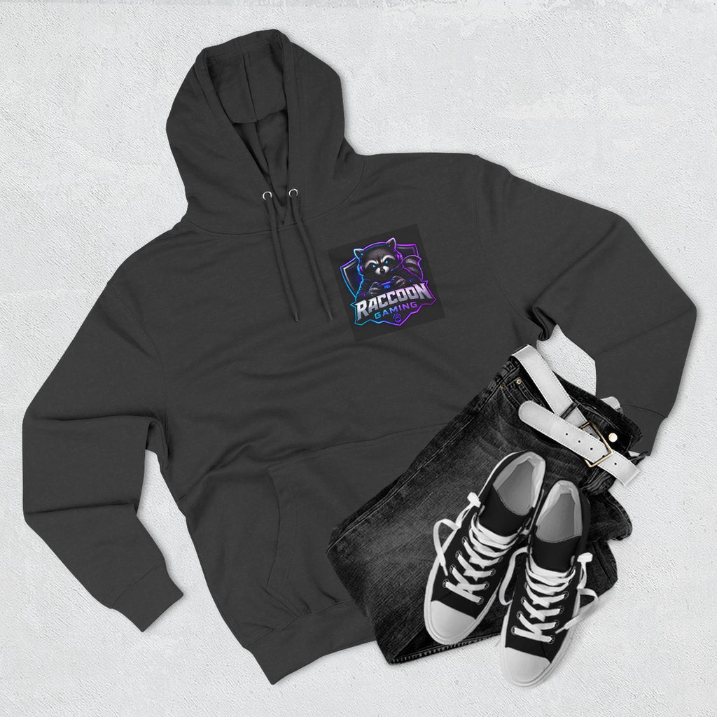 Raccoon Portal Graphic Hoodie — Gaming Sci‑Fi Fleece Pullover
