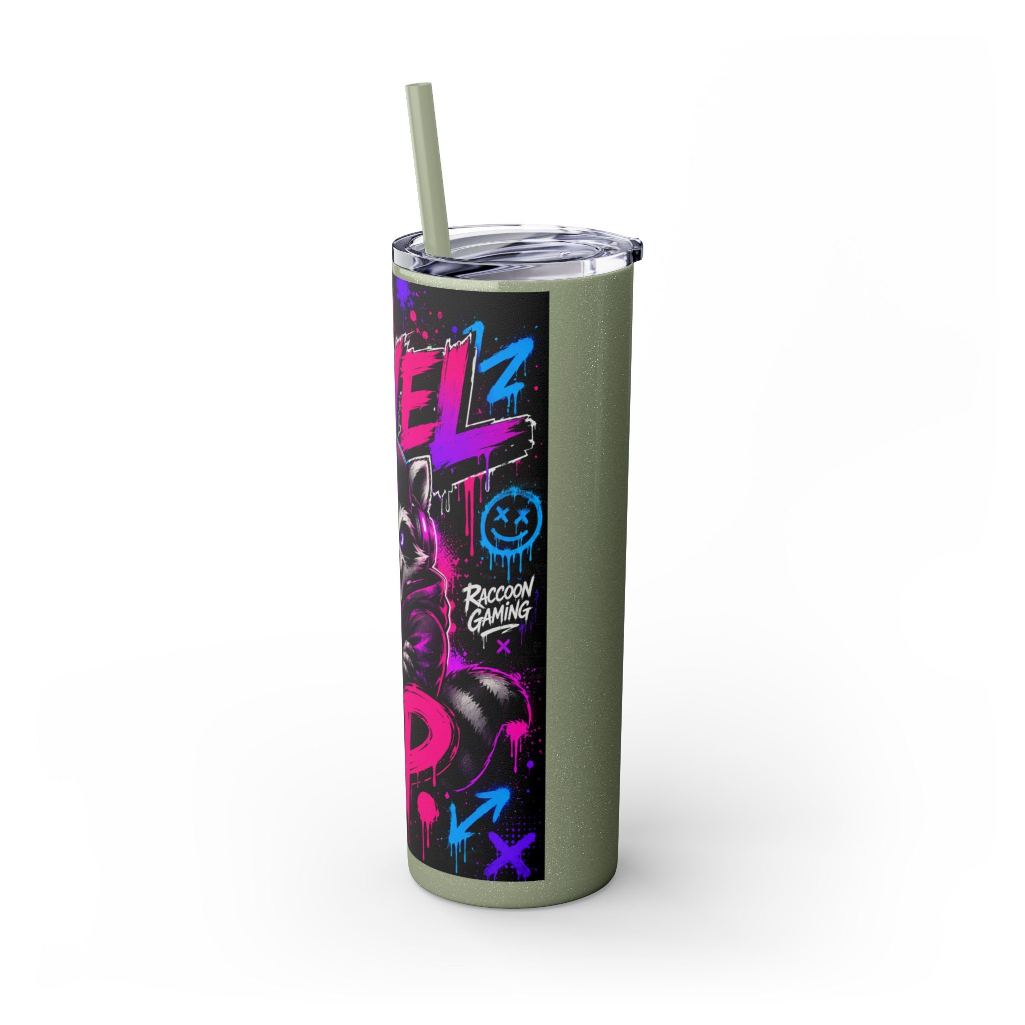 Skinny Tumbler with Straw, 20oz