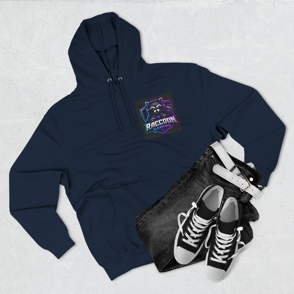 Raccoon Portal Graphic Hoodie — Gaming Sci‑Fi Fleece Pullover