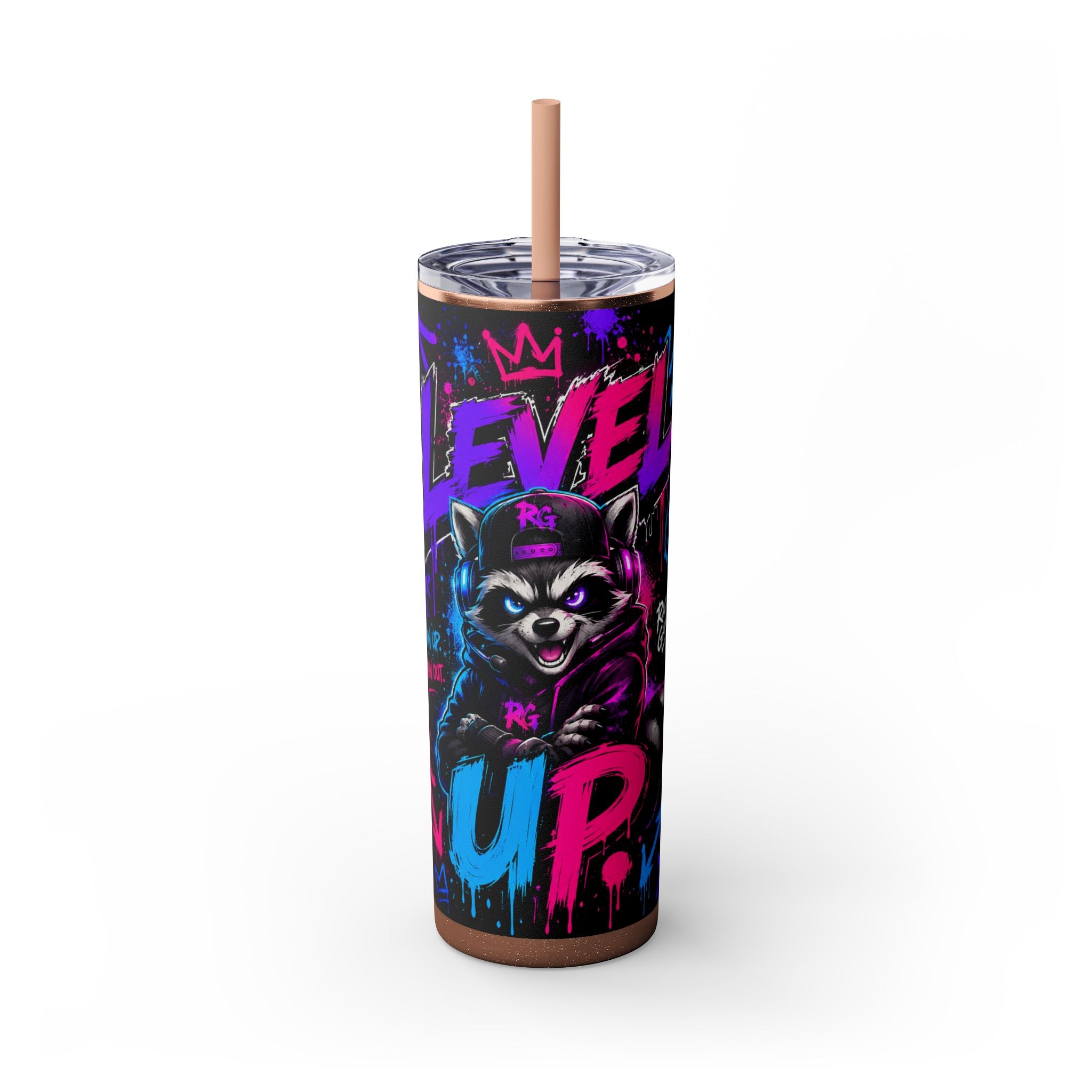 Skinny Tumbler with Straw, 20oz