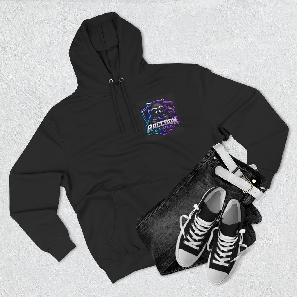 Raccoon Portal Graphic Hoodie — Gaming Sci‑Fi Fleece Pullover
