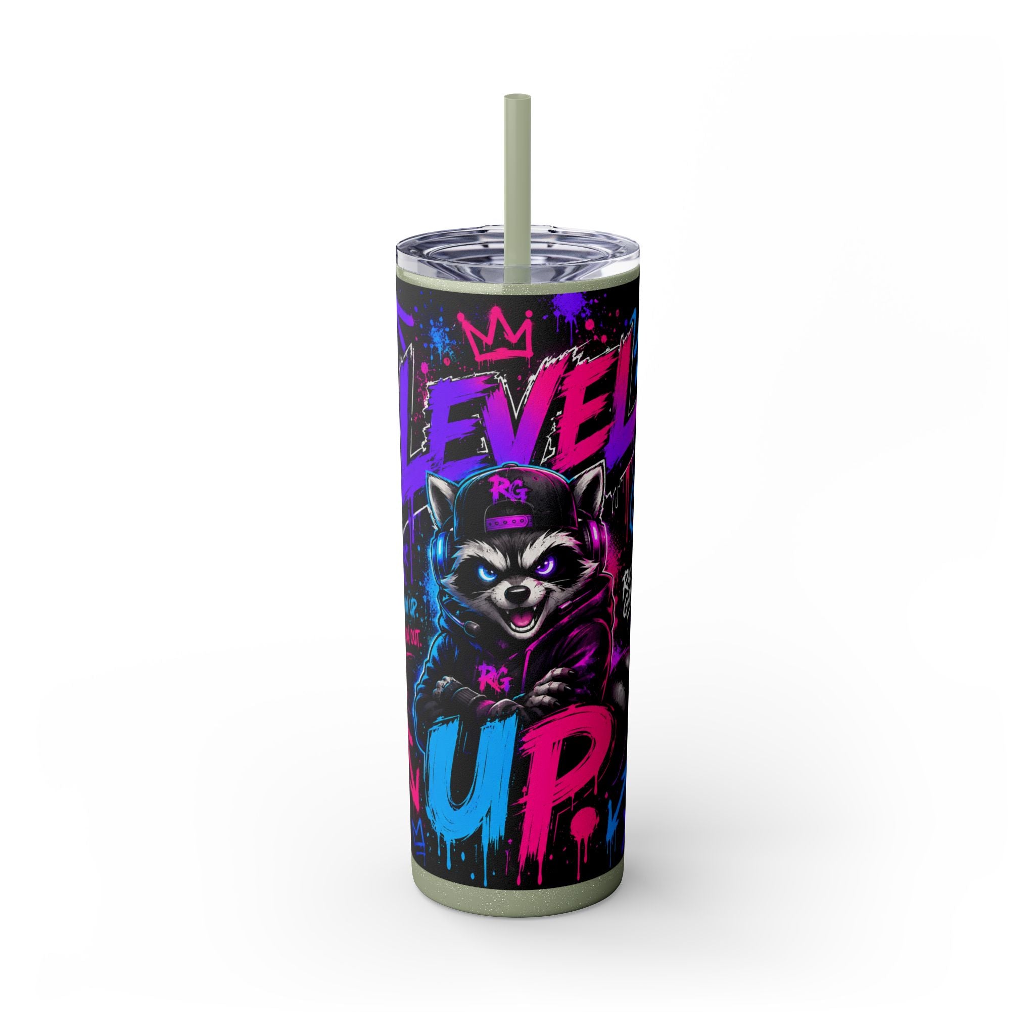 Skinny Tumbler with Straw, 20oz