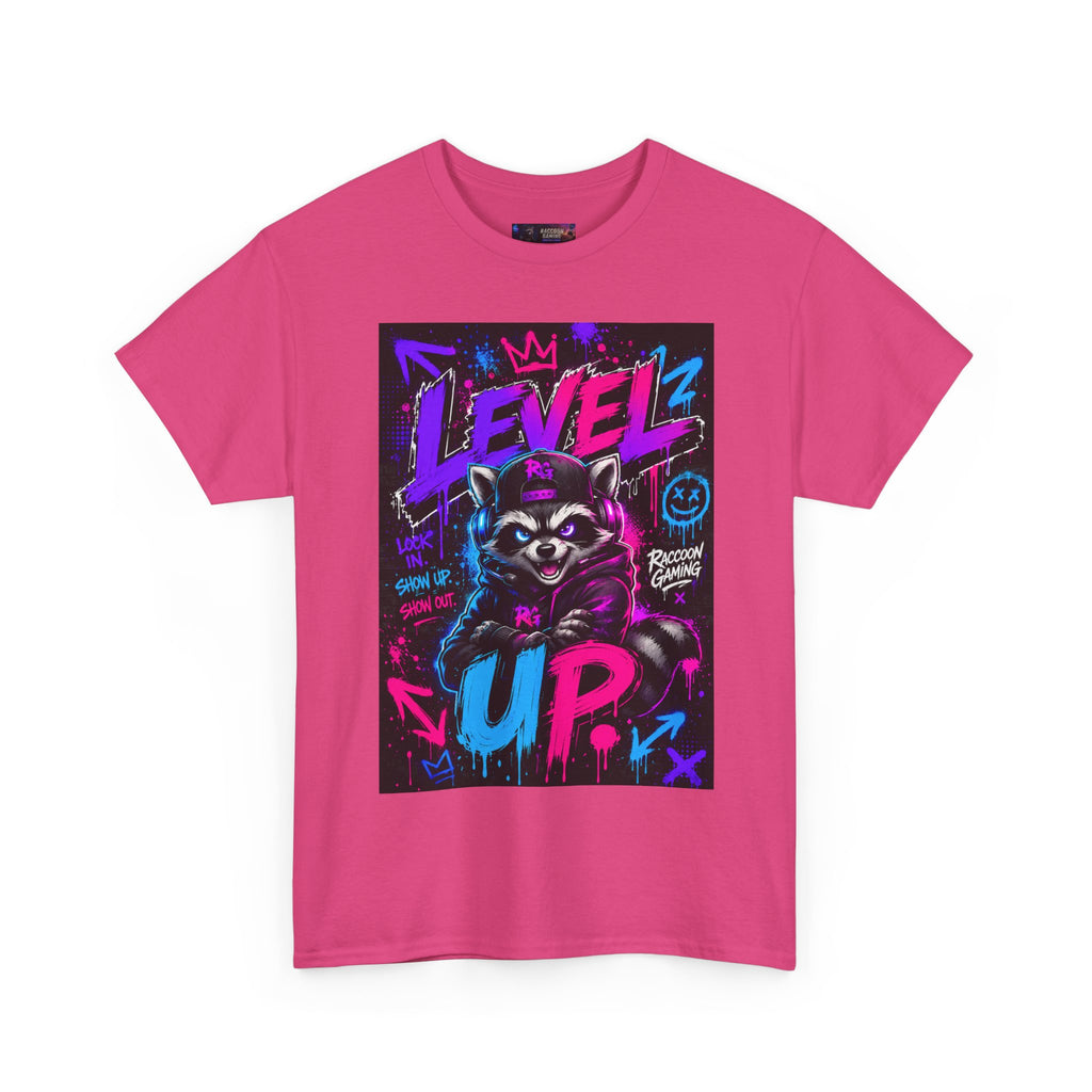 Level Up Raccoon Graphic Tee