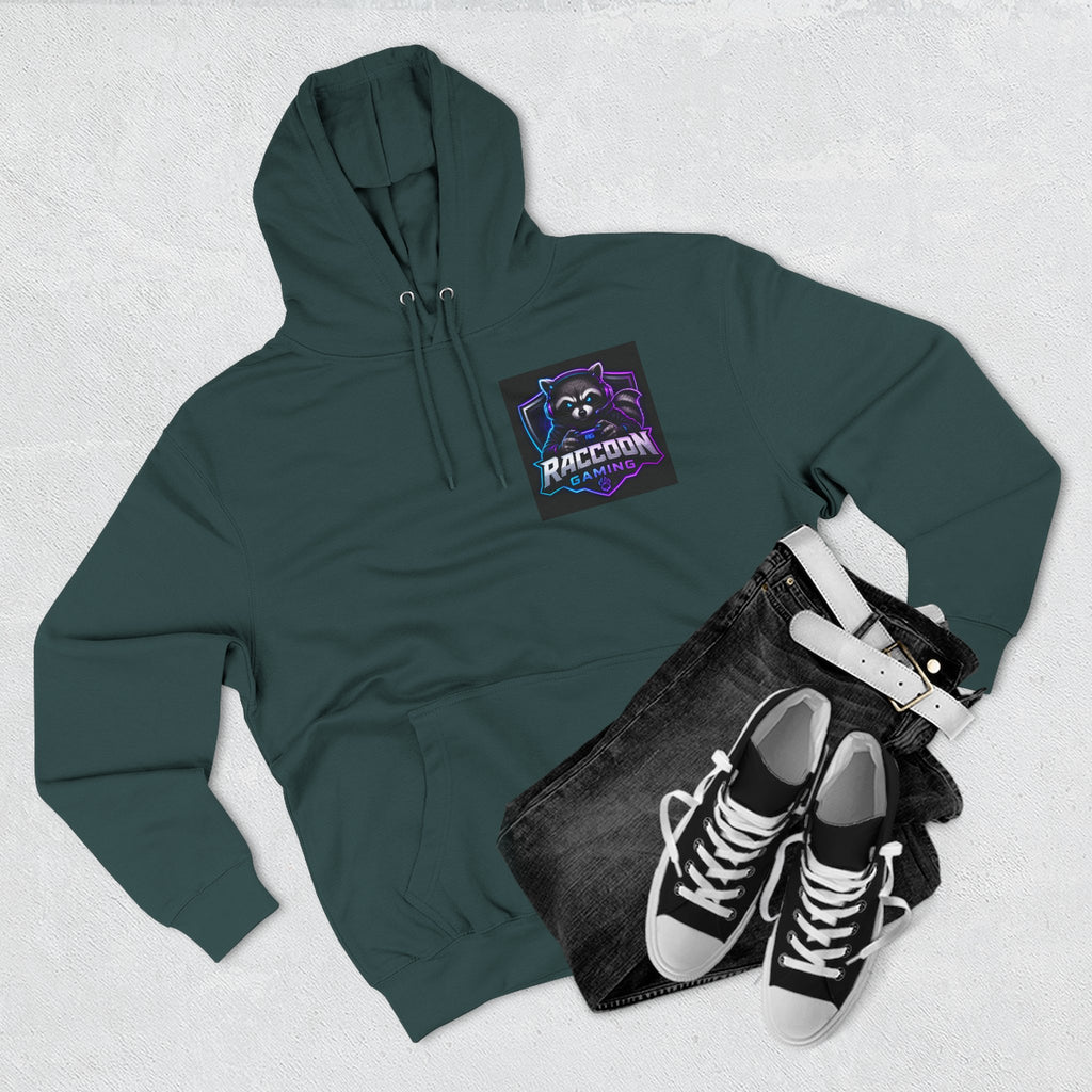 Raccoon Portal Graphic Hoodie — Gaming Sci‑Fi Fleece Pullover