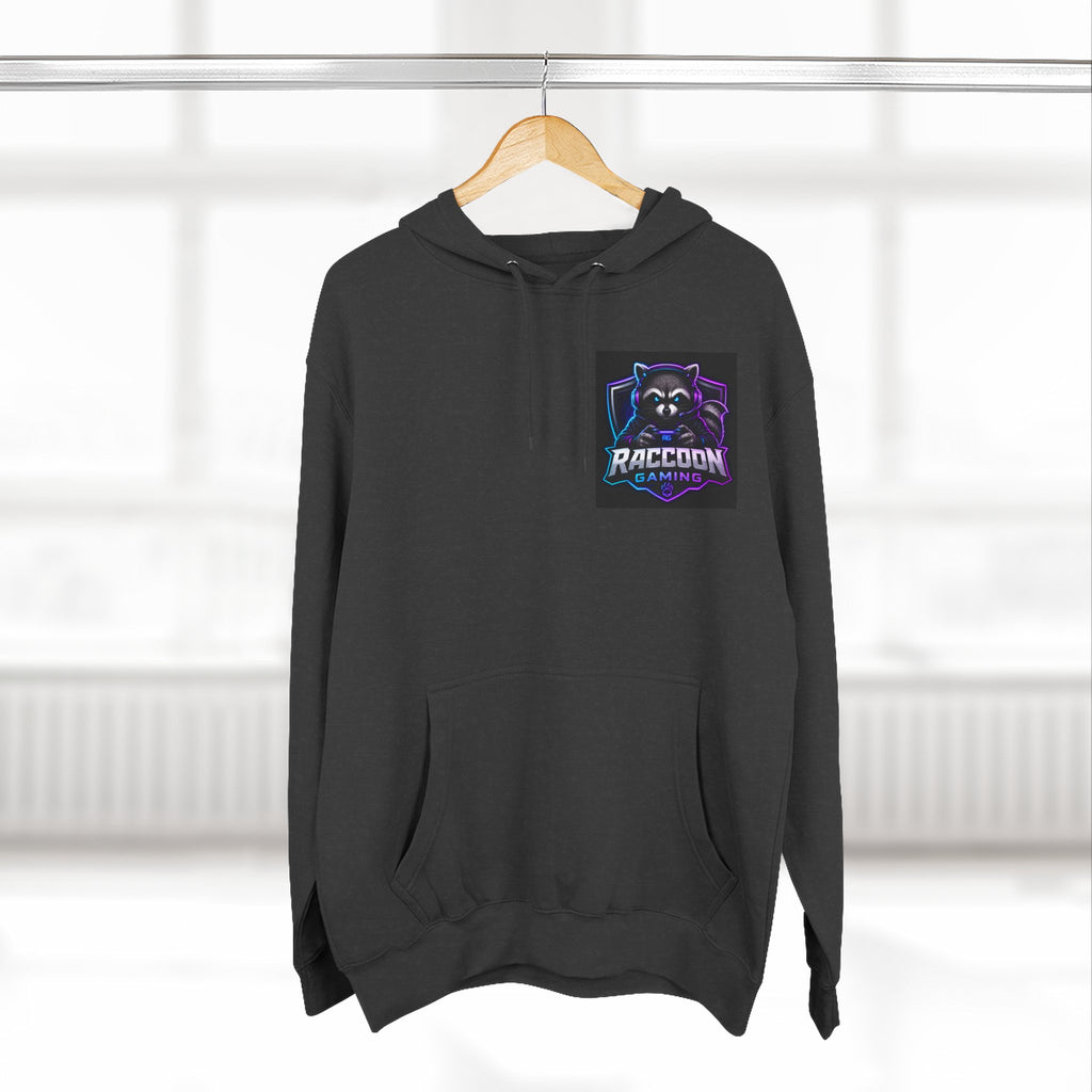 Raccoon Portal Graphic Hoodie — Gaming Sci‑Fi Fleece Pullover