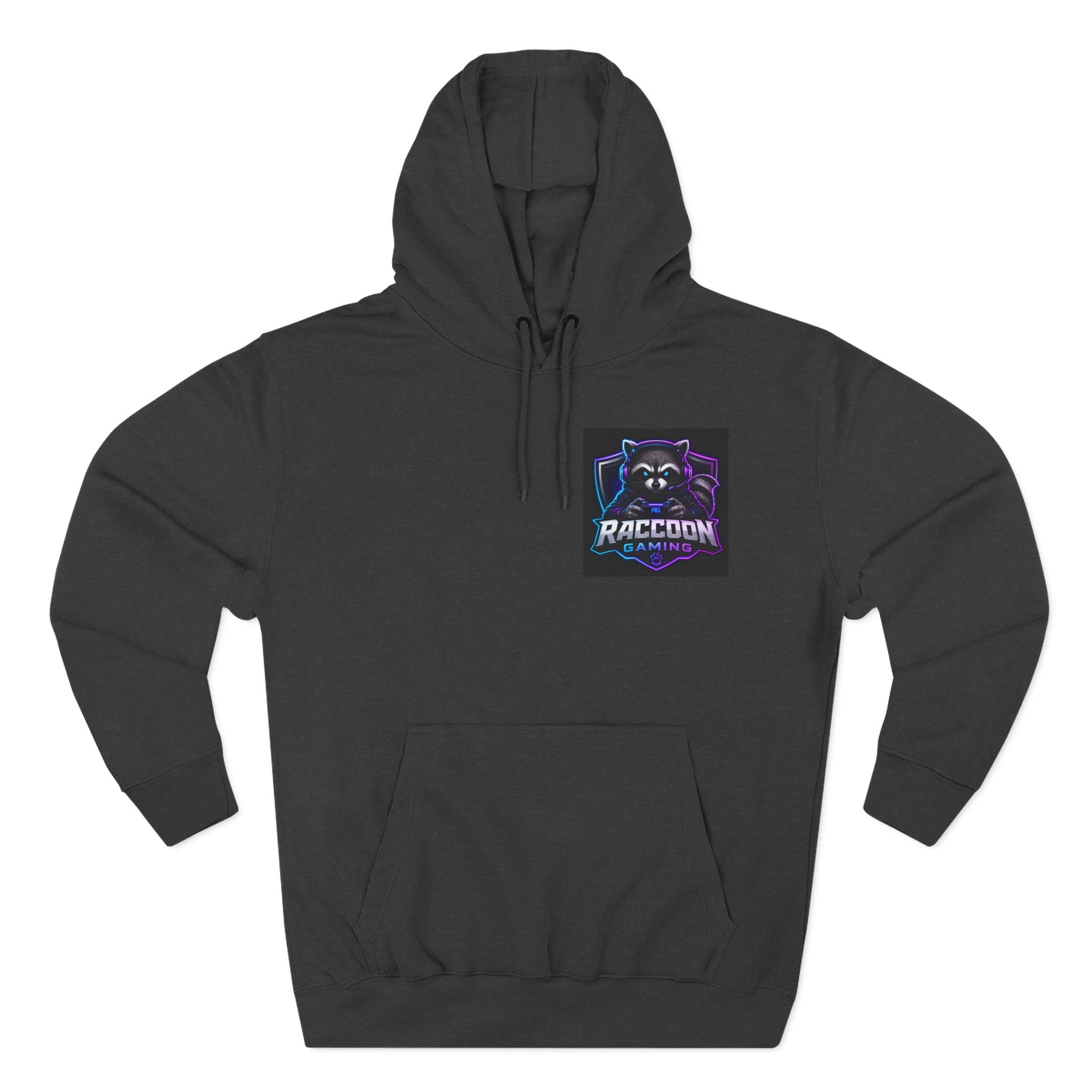 Raccoon Portal Graphic Hoodie — Gaming Sci‑Fi Fleece Pullover