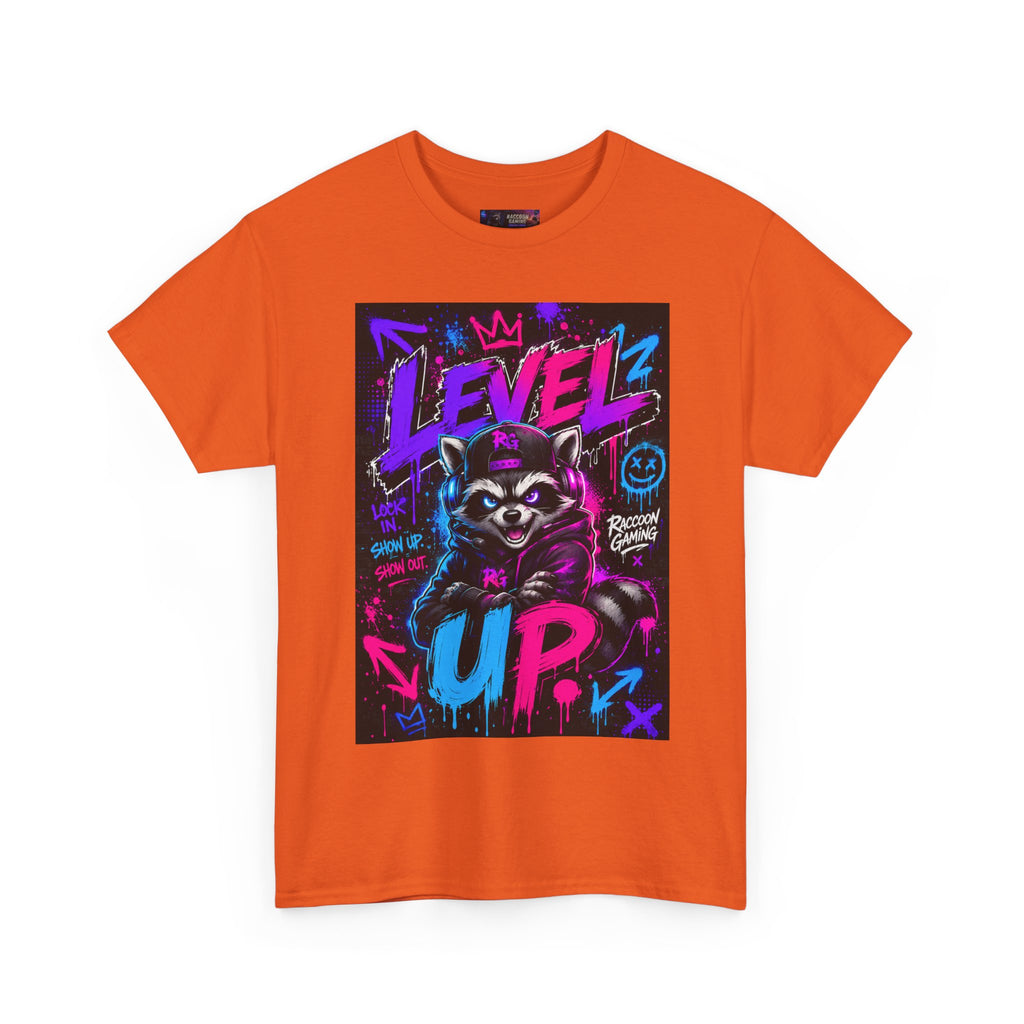 Level Up Raccoon Graphic Tee