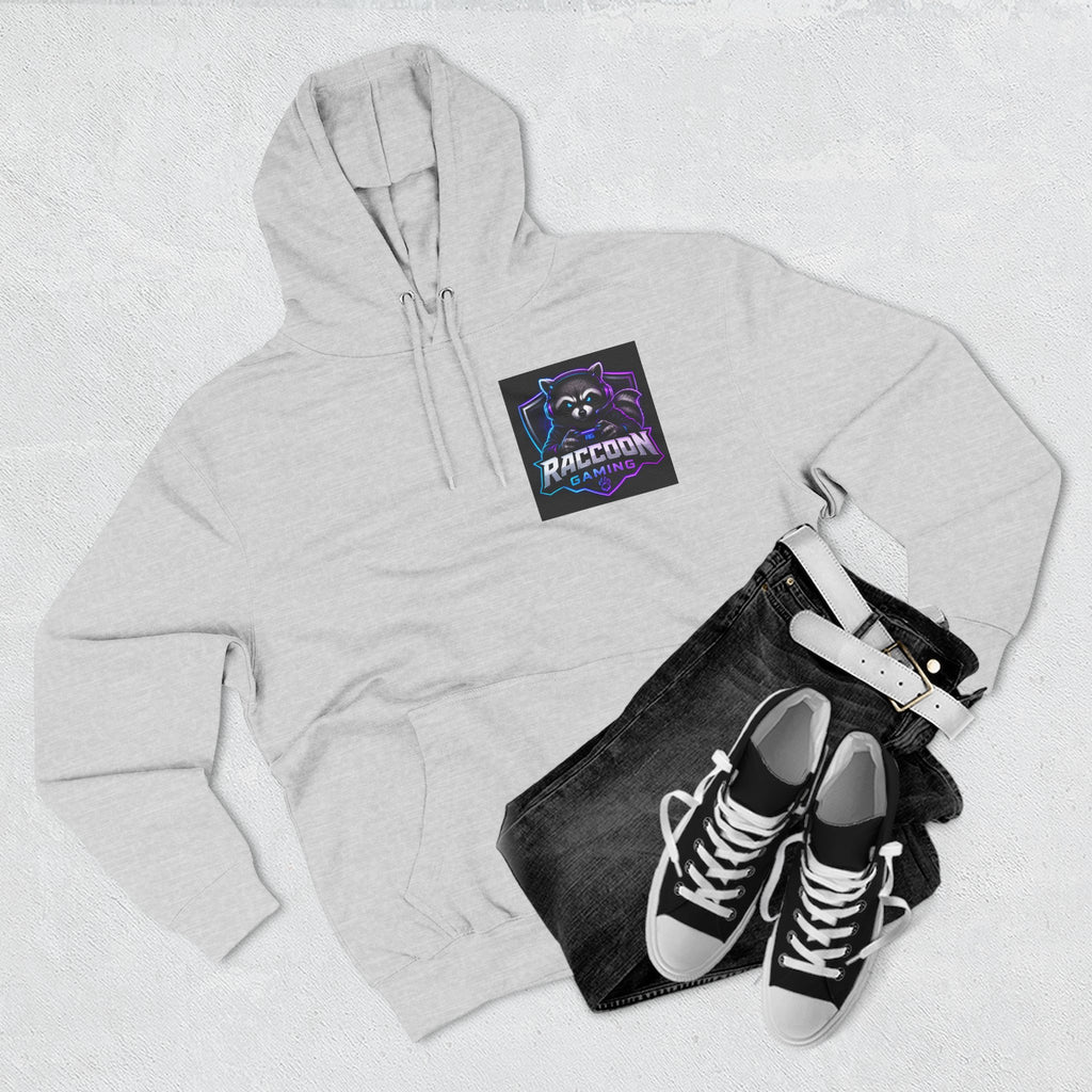 Raccoon Portal Graphic Hoodie — Gaming Sci‑Fi Fleece Pullover