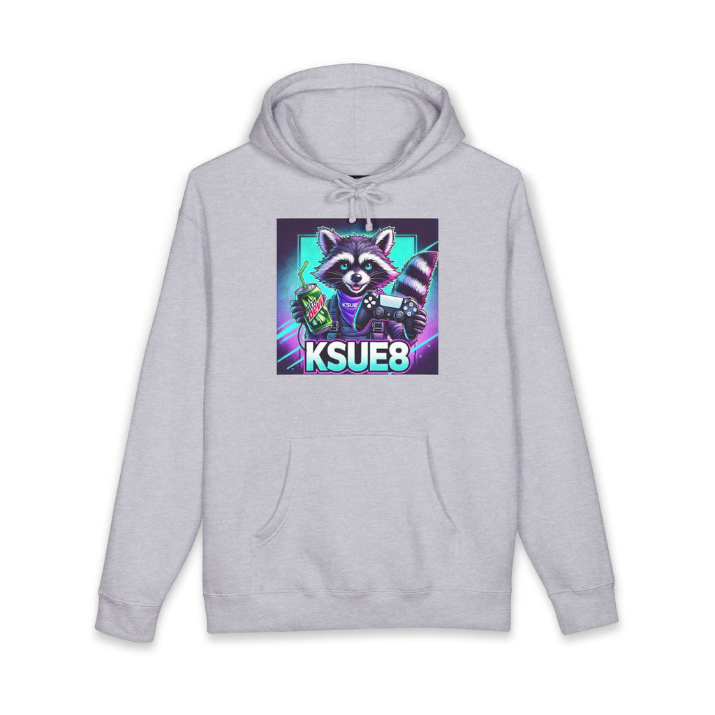 Raccoon Gamer Hoodie – KSUE8 Neon Arcade Pullover