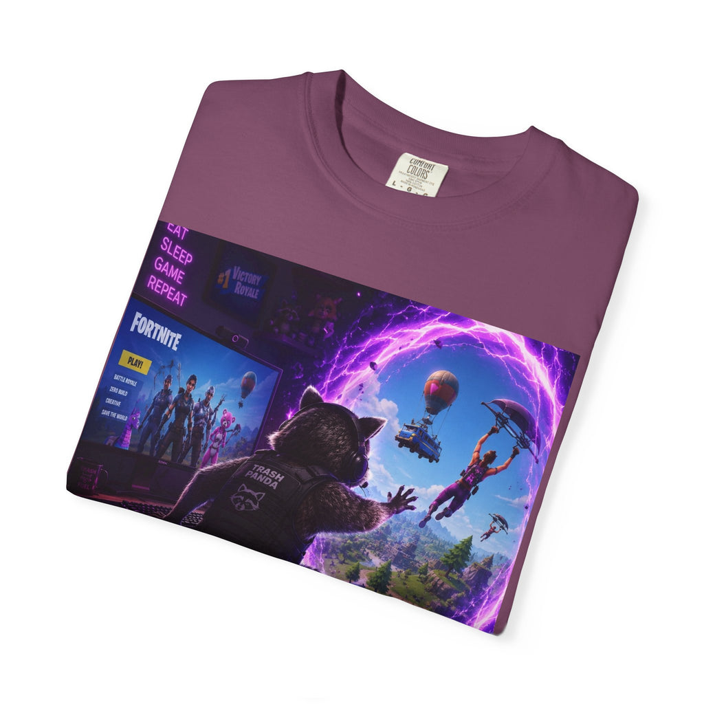 T-Shirt — Fortnite Portal Graphic Tee (Raccoon Watching Portal)