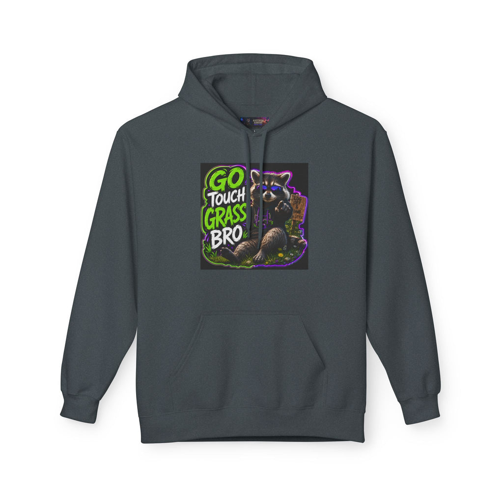 Go Touch Grass Bro Hoodie – Funny Green Text & Gamer Frog Graphic Pullover