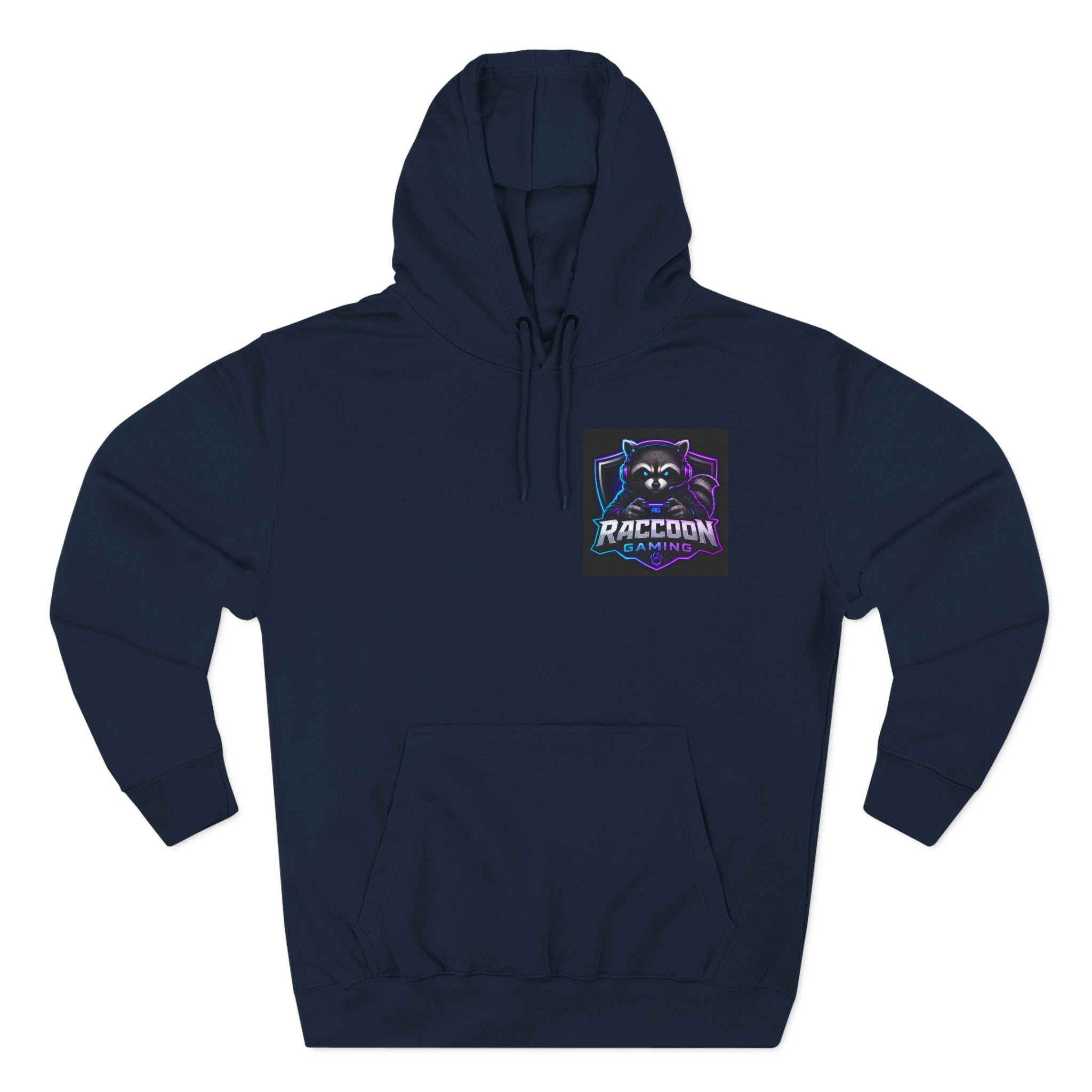 Raccoon Portal Graphic Hoodie — Gaming Sci‑Fi Fleece Pullover