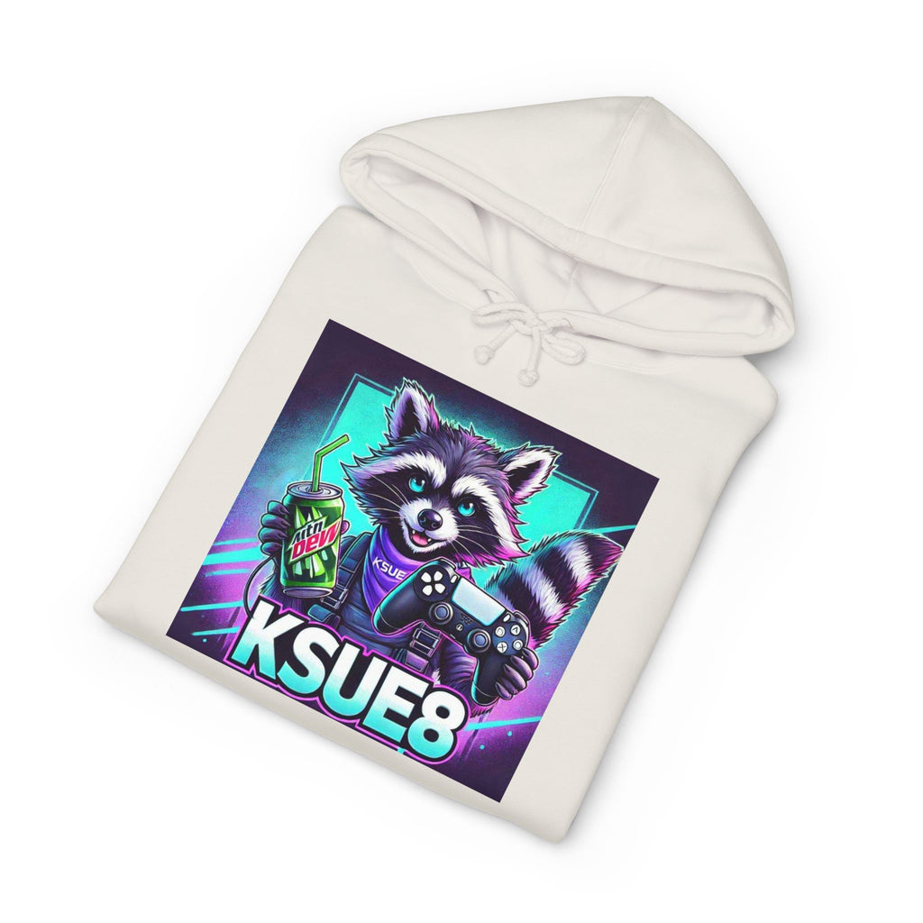 Raccoon Gamer Hoodie – KSUE8 Neon Arcade Pullover