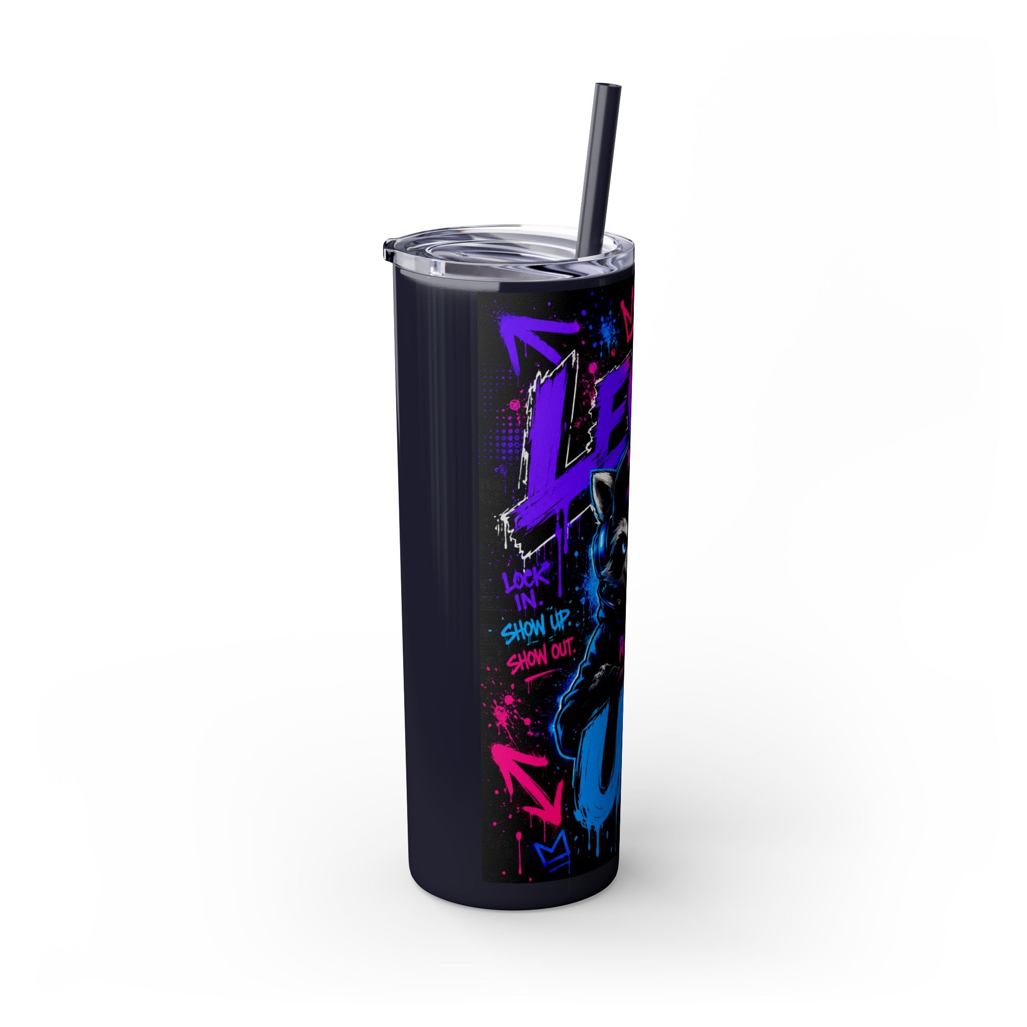 Skinny Tumbler with Straw, 20oz