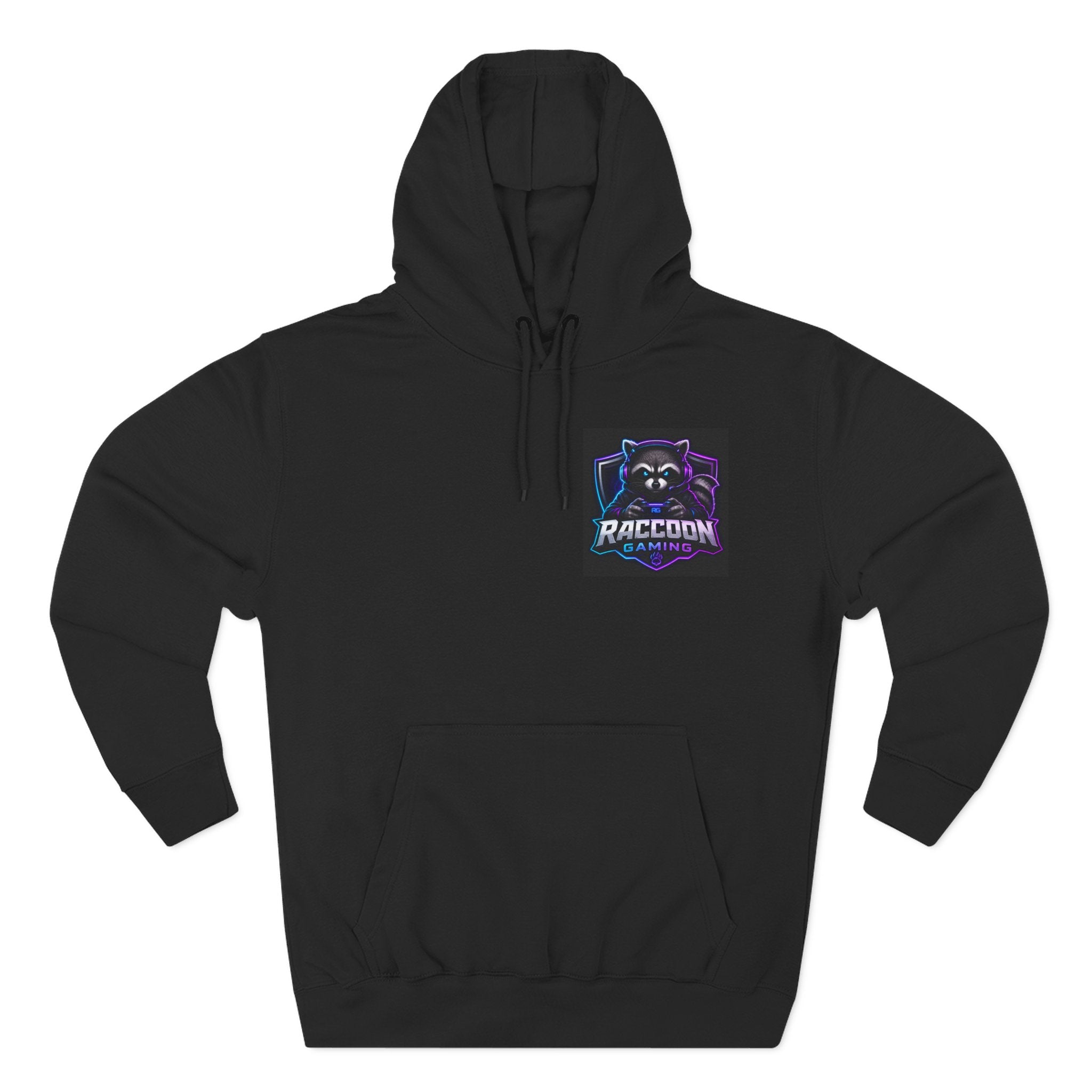 Raccoon Portal Graphic Hoodie — Gaming Sci‑Fi Fleece Pullover