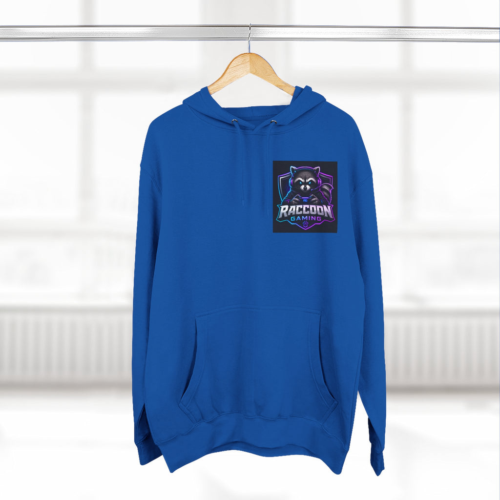 Raccoon Portal Graphic Hoodie — Gaming Sci‑Fi Fleece Pullover